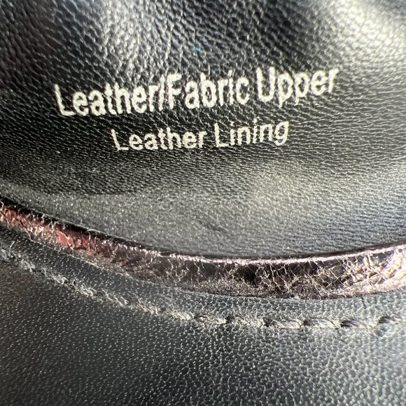 Vera Wang Lavender Vero Cuoio Ballet Flats Black Leather Jewled S 7M - Picture 3 of 7